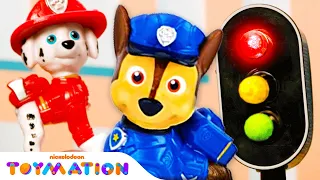 PAW Patrol Pup Toys Put Out Mayor Humdinger's Fire! | Toymation
