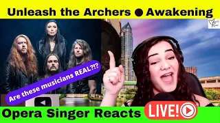 UNLEASH THE ARCHERS - Awakening (Full Band Playthrough Video) Reaction | Opera Singer Reacts LIVE