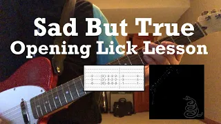Metallica - Sad But True - Guitar Lesson - Guitar Tab