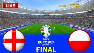 ENGLAND vs POLAND - Final UEFA Euro 2024 | Full Match & All Goals | Live Football Match PES