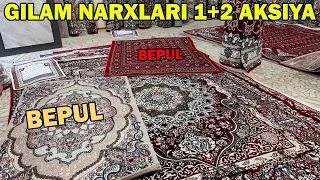 URGANCH GILAM NARXLARI 1+2 AKSIYASI | ГИЛАМ НАРХЛАРИ ХОРАЗМ УРГАНЧ #gilam