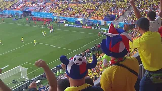 Stadium goal. Colombia-Japan (Juan Quintero). World Cup 2018