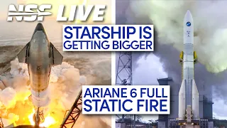 Elon teases Starship V2 and Ariane Testfires Ariane 6 - NSF Live