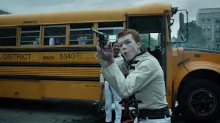 Jerome Valeska & The Maniax Kidnap A School Bus (Gotham TV Series)