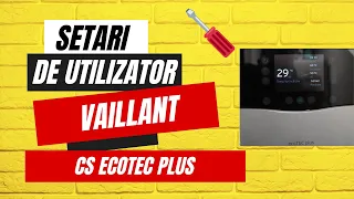 Setari de utilizator Vaillant CS / Cum se modifica temperaturile / Cum se reseteaza erorile