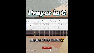 Best part of Prayer in C Easy Fingerstyle Guitar Tutorial Tabs
