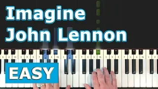 John Lennon - Imagine - EASY Piano Tutorial - Sheet Music (Synthesia)