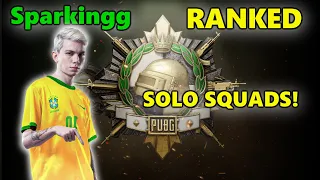 Sparkingg - SOLO SQUADS! - PUBG RANKED