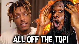 ALL OFF THE TOP?! | Juice WRLD - Cheese and Dope Freestyle (REACTION)
