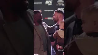 Uriah Hall and Chris Weidman meet after their fight at UFC 261