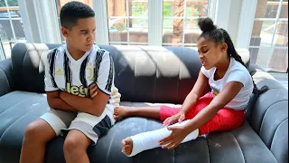 Girl BREAKS HER LEG, Big Brother GETS JEALOUS | FamousTubeFamily