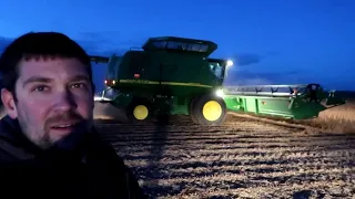 Broken Belt-Harvesting Soy Beans