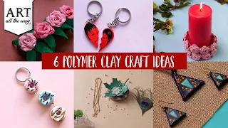 6 Polymer Clay Craft Ideas | Clay crafts | Handmade DIY Crafts | Easy to make Crafts