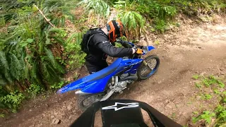 My first enduro hill climb (with crash) Browns Camp OHV