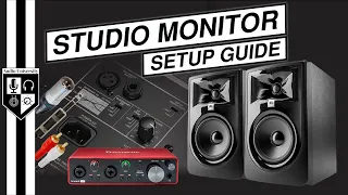 How To Connect Studio Monitors [Placement, Cables, & Settings] w/ Focusrite Scarlett 2i2 3rd Gen