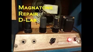 How to fix repair Vintage Magnatone tube guitar amp power supply hum