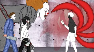 Ken Kaneki vs IT Pennywise, Michael Myers, Jeff The Killer | Tokyo Ghoul 東京喰種 トーキョーグール