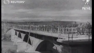 SPAIN: Franco's troops approaching Barcelona (1939)