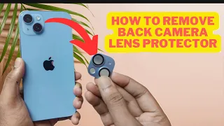 how to remove camera lens protector ⚡️ | iphone 14 plus camera lens protector
