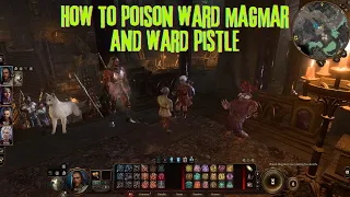 Baldur's gate 3 - How to poison ward Magmar and ward Pistle (saving Skickpit)