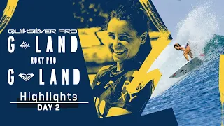 Highlights Day 2: Defay’s Defiant Backhand Attack, Fitzgibbons’ Fire Isn’t Out at ROXY Pro G-Land