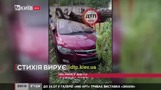 Вода зносила все на своєму шляху: підбірка відео з потопу у Києві