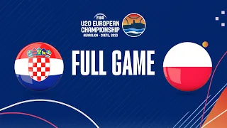 Croatia v Poland | Full Basketball Game | FIBA U20 European Championship 2023