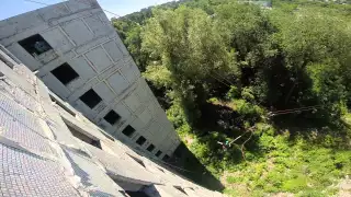 Прыжки с 9ти этажки на Тополе  Видео№ 2