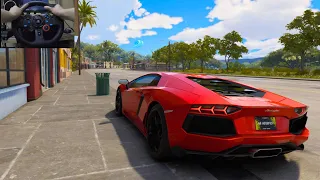 Lamborghini Aventador LP700-4 - The Crew Motorfest (Steering wheel + shifter gameplay)