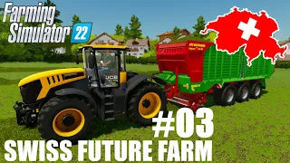 🐑Zber trávy a OVCE !!! -  | SWISS FUTURE FARM | Farming Simulator 22 #03 SK/CZ