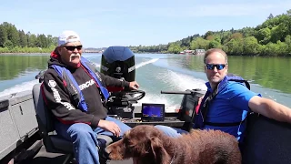 River testing the New Mercury 300 Hp V8