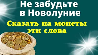 Обязательно положите в Новолуние монеты на окно и скажите слова. Денежный ритуал в Новолуние