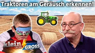 Wer erkennt mehr Traktoren am Geräusch ihrer Motoren? Johannes vs. Horst Lichter | Klein gegen Groß