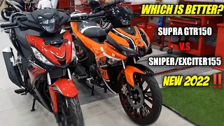 2022 Yamaha SNIPER / EXCITER 155 v.s Honda SUPRA GTR 150 Looks & Walkaround