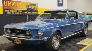 1968 Ford Mustang GT 390 Fastback | For Sale $74,900