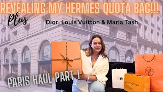 MY FIRST HERMES QUOTA BAG UNBOXING - LUXURY HAUL FT. DIOR, LOUIS VUITTON & MARIA TASH 🍑
