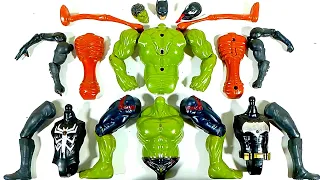Assemble Batman VS Siren Head VS Venom Carnage VS Hulk Smash Avengers Superhero Toys