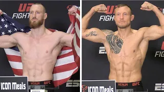 UFC Vegas 86 Official Weigh-Ins: Hermansson vs Pyfer