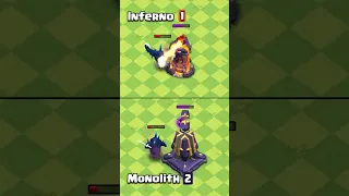 Inferno Tower VS Monolith | Clash of Clans