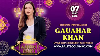 Indian Film Actress Gauahar Khan Came Down to Bally’s Casino Colombo.