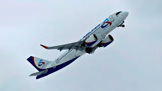 Steep take-off A320neo at Domodedovo airport (2020)