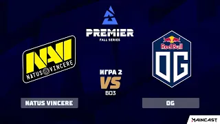 Natus Vincere vs OG [Map 2, Dust 2] (Bo3) | BLAST Premier Fall Series 2020