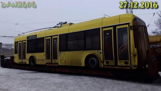 #04 27.12.2016 БКМ-321 Новый троллейбус в Краматорске. Ненормативная лексика 18+