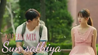 New korean mix 💞 bring it on ghost 🥰 sun sathiya ❤ ghost and human love story