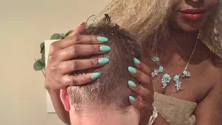 I am still hair for you 🌹: Satisfying Aloe vera Hair Massage/ Scratch ASMR