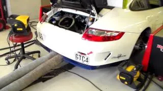 Porsche on dyno, Eurosport at Autobahn