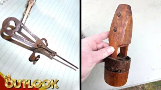 What Is This Mysterious Tool From An Ohio Yard Sale And This Wood And Leather Object In Our House?