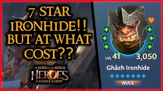 I Took Ironhide to 7 Stars in LOTR Heroes of Middle Earth!  Was It Worth It?