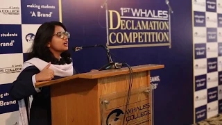 DECLAMATION CONTEST 2017 - WHALES COLLEGE