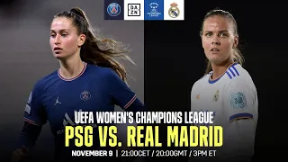 PSG vs. Real Madrid | Match en intégralité de la 3e journée de l'UEFA Women's Champions League